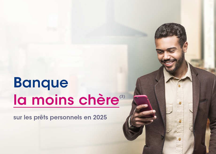 BoursoBank élue Banque la moins chère(3) sur les prêts personnels en 2025