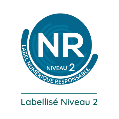Numérique Responsable de Niveau 2. Cette entreprise fait l'usage conscient et éthique des technologies digitales